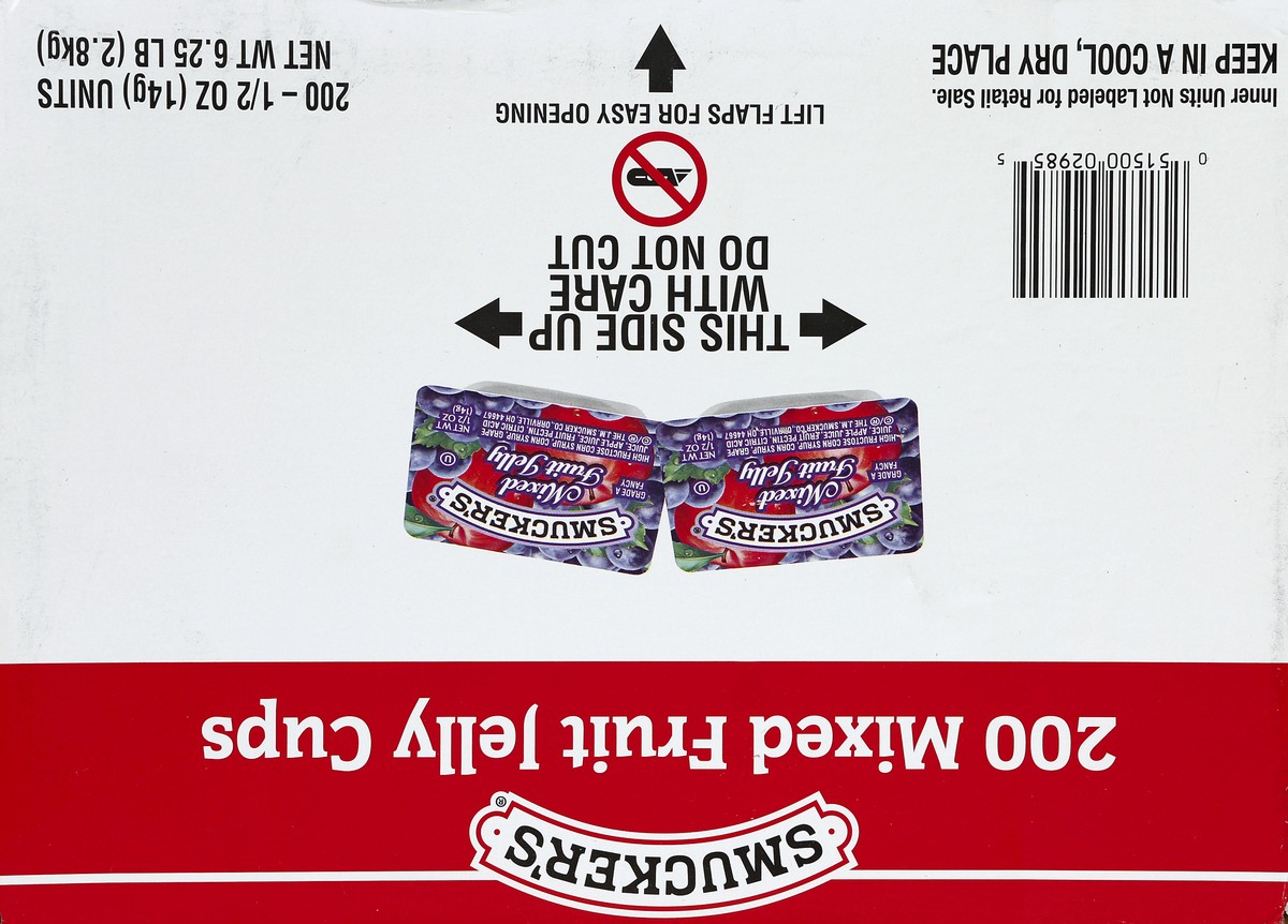 slide 3 of 6, Smucker's Jelly Cups 200 ea, 200 ct; 0.5 oz