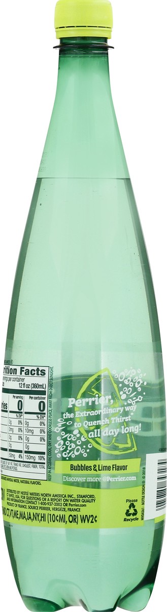 slide 4 of 9, Perrier Lime Flavored Sparkling Water, Plastic Water Bottle - 33.8 oz, 33.8 oz