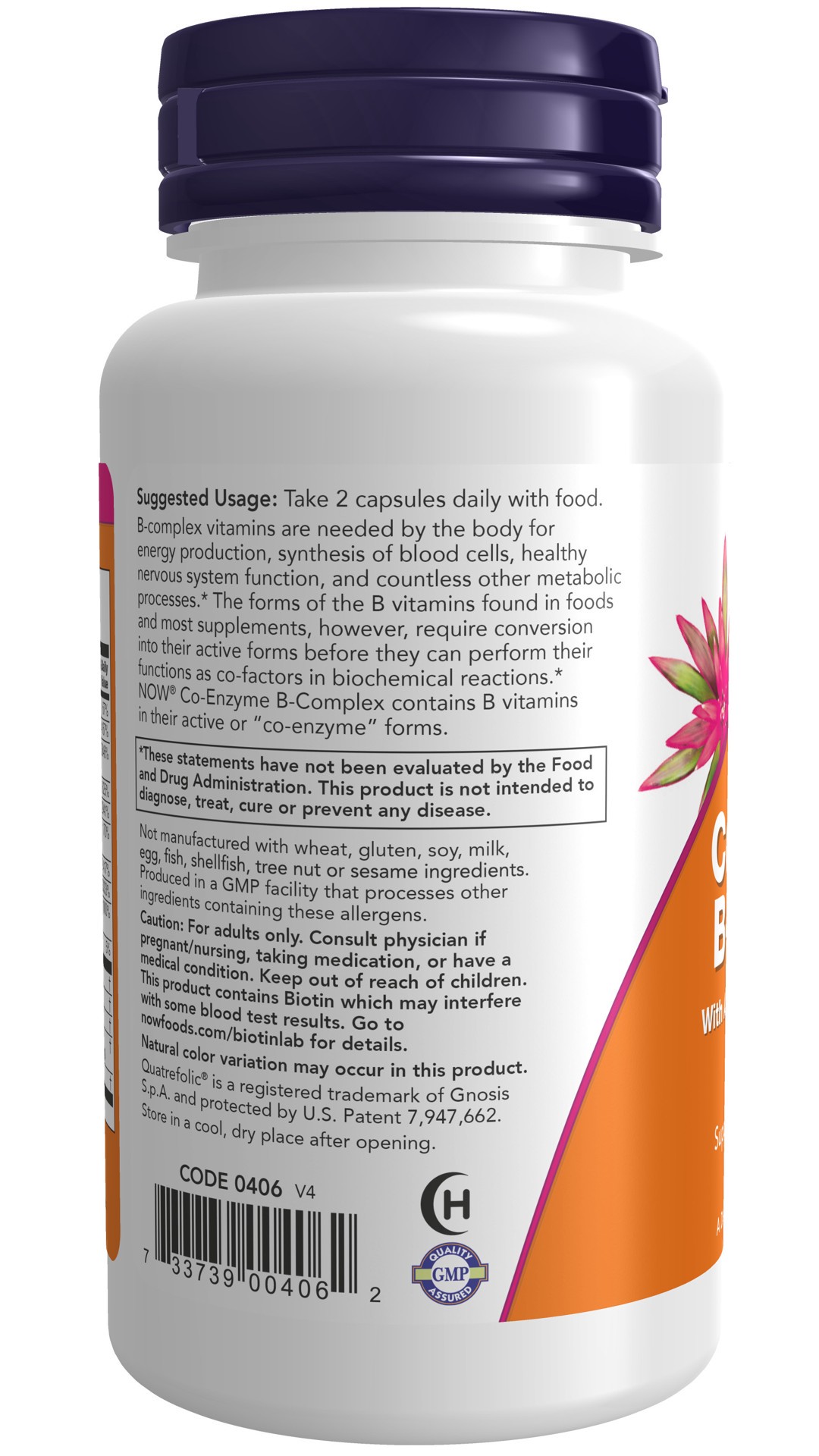 slide 2 of 4, NOW Foods Co-Enzyme B-Complex, 60 ct