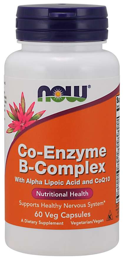 Now Naturals, Co-Enzyme B Complex With Alpha Lipoic Acid And CoQ10 ...