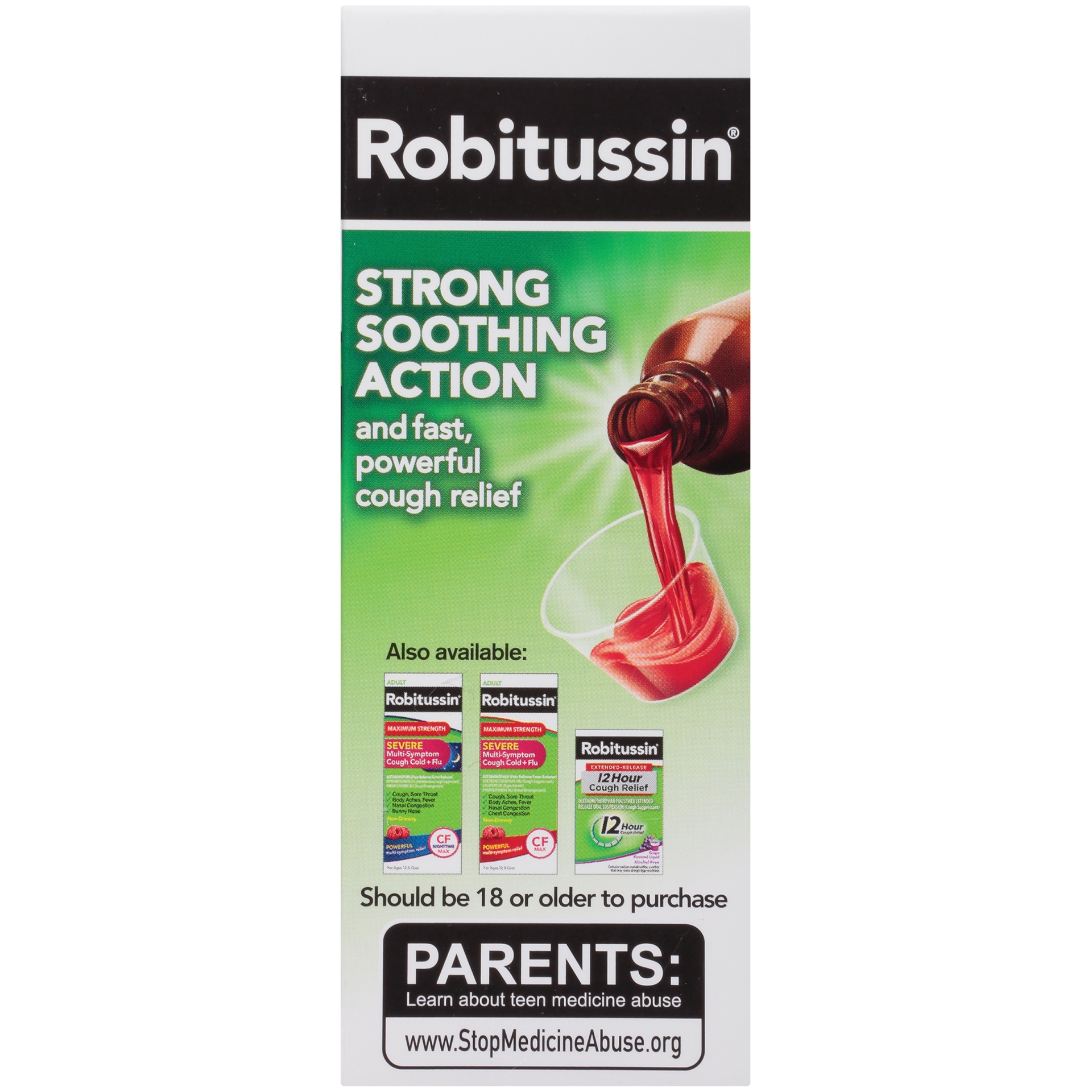 Robitussin Maximum Strength Nighttime Cough DM, Cough Medicine for