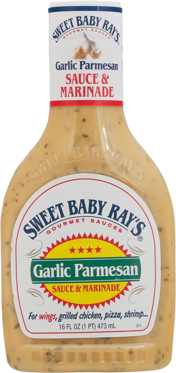 slide 4 of 9, Sweet Baby Ray's Garlic Parmesan Sauce, 16 fl oz