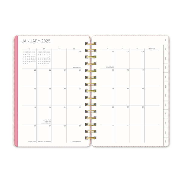 slide 10 of 10, 2025 Orange Circle Studio Weekly/Monthly Agatha Planner, 6-1/2"" X 4-1/2"", Lazy Daisies, January To December, 1 ct