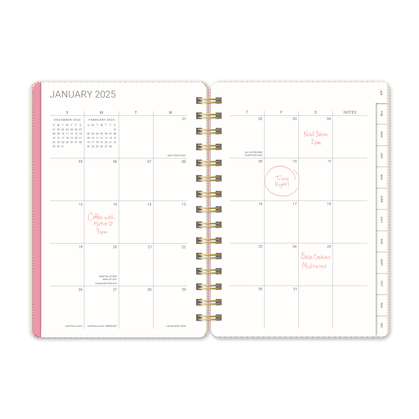 slide 4 of 10, 2025 Orange Circle Studio Weekly/Monthly Agatha Planner, 6-1/2"" X 4-1/2"", Lazy Daisies, January To December, 1 ct