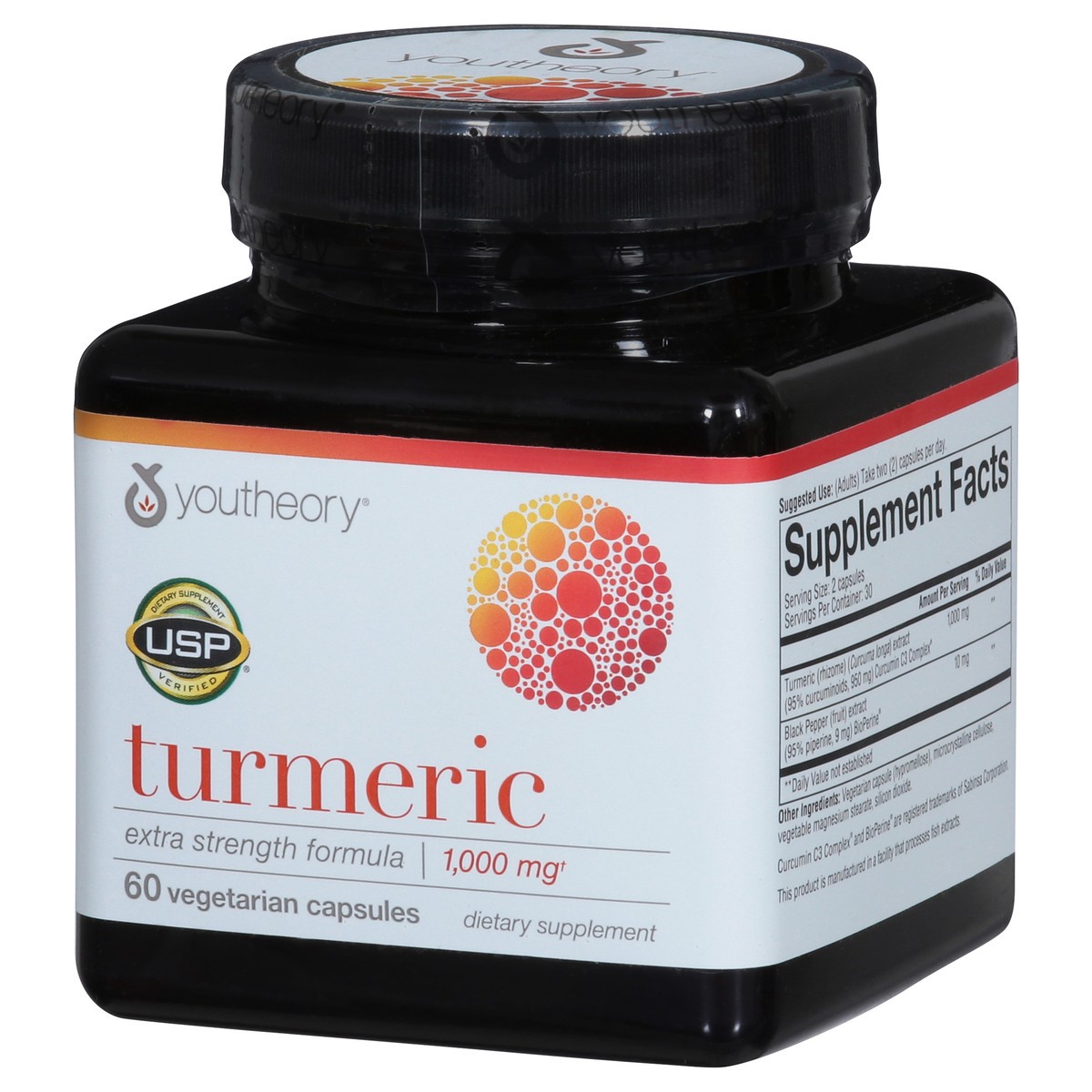 slide 3 of 9, youtheory Extra Strength Formula Turmeric 60 Capsules, 60 ct