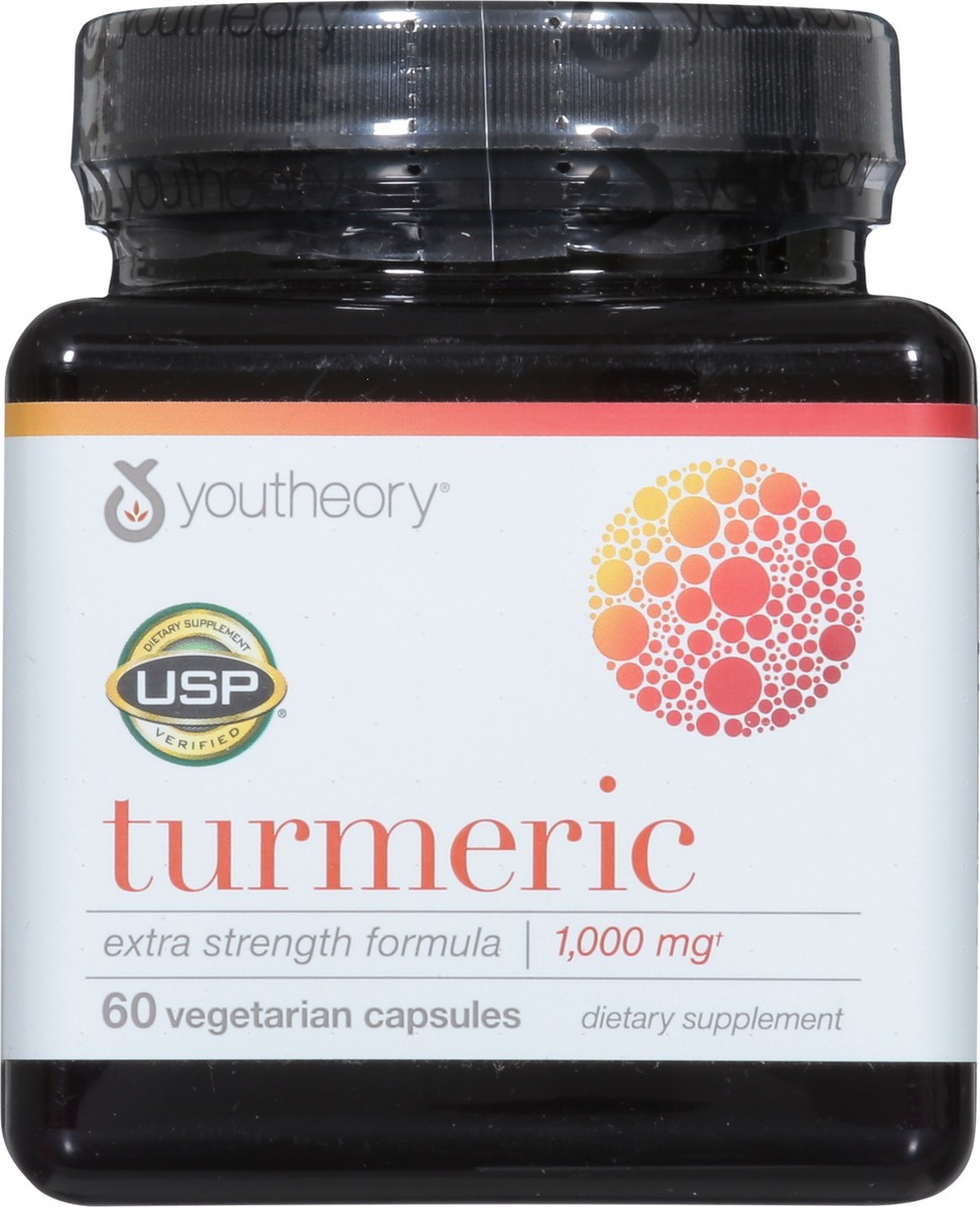 slide 6 of 9, youtheory Extra Strength Formula Turmeric 60 Capsules, 60 ct