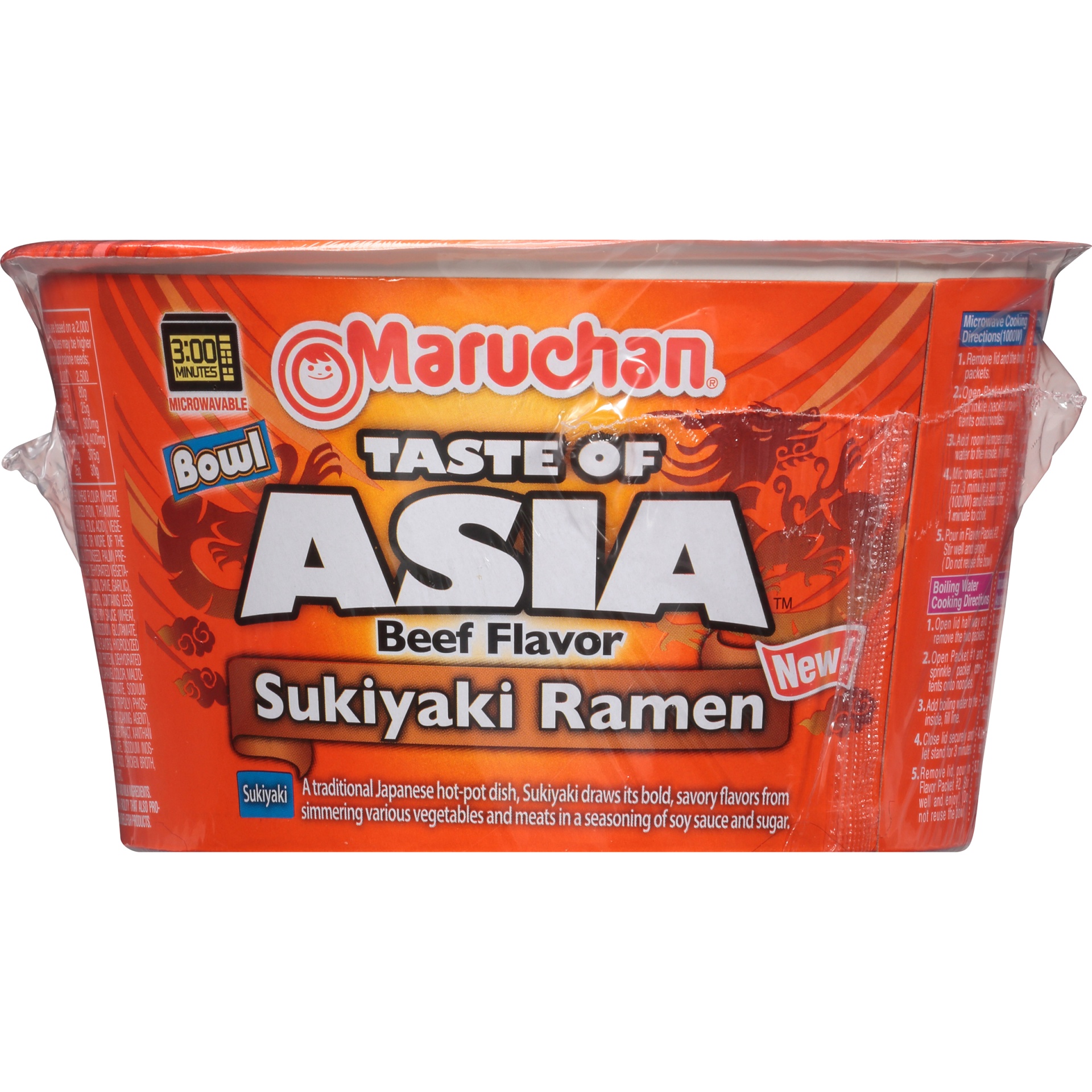 slide 6 of 7, Maruchan Taste of Asia Beef Sukiyaki Flavor Ramen Noodle Soup, 3.66 oz