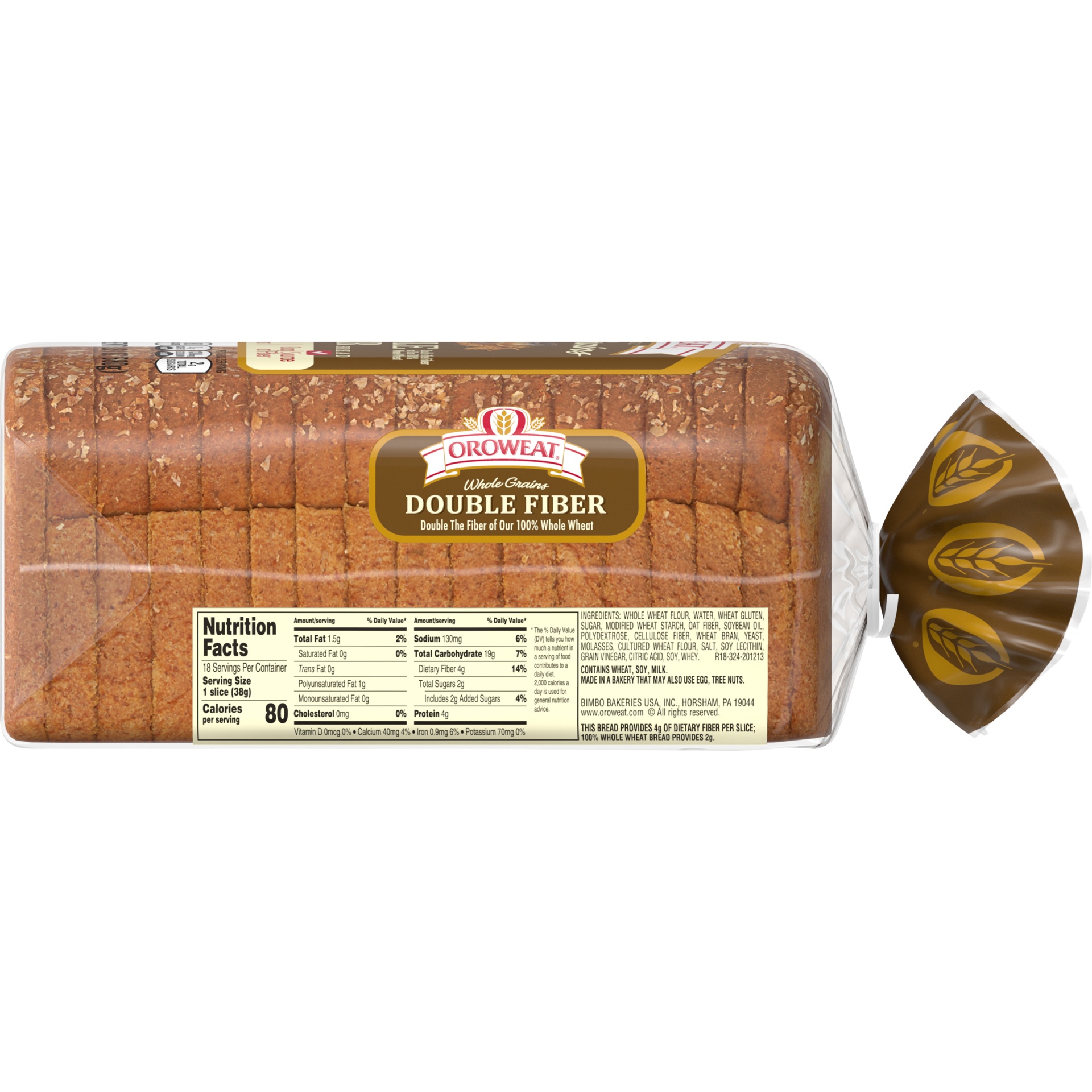 slide 6 of 9, Arnold Oroweat Double Fiber Bread - 24oz, 