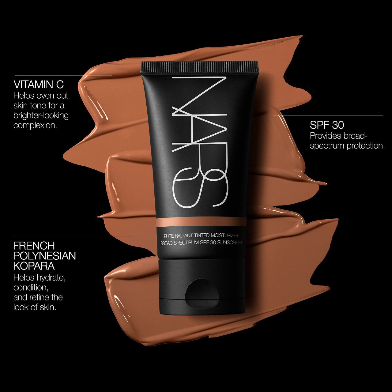 slide 8 of 8, NARS Pure Radiant Tinted Moisturizer Broad Spectrum SPF 30 Terre Neuve, 1.9 oz