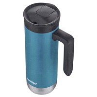 slide 3 of 13, Contigo SnapSeal Insulated Stainless Steel Travel Mug with Handle, Juniper, 1 ct