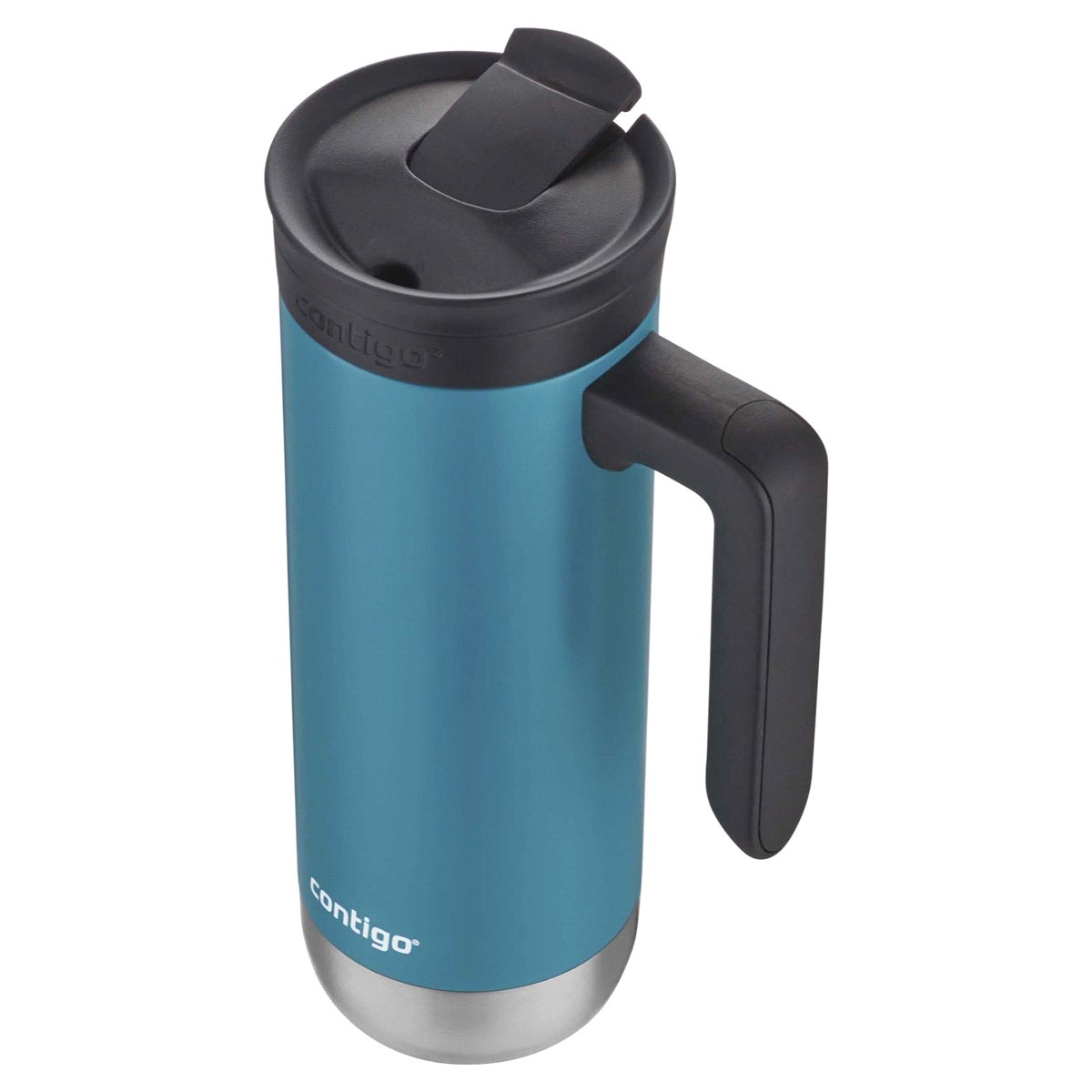 slide 13 of 13, Contigo SnapSeal Insulated Stainless Steel Travel Mug with Handle, Juniper, 1 ct