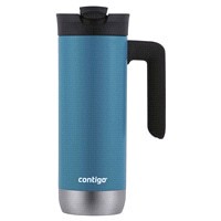 slide 7 of 13, Contigo SnapSeal Insulated Stainless Steel Travel Mug with Handle, Juniper, 1 ct