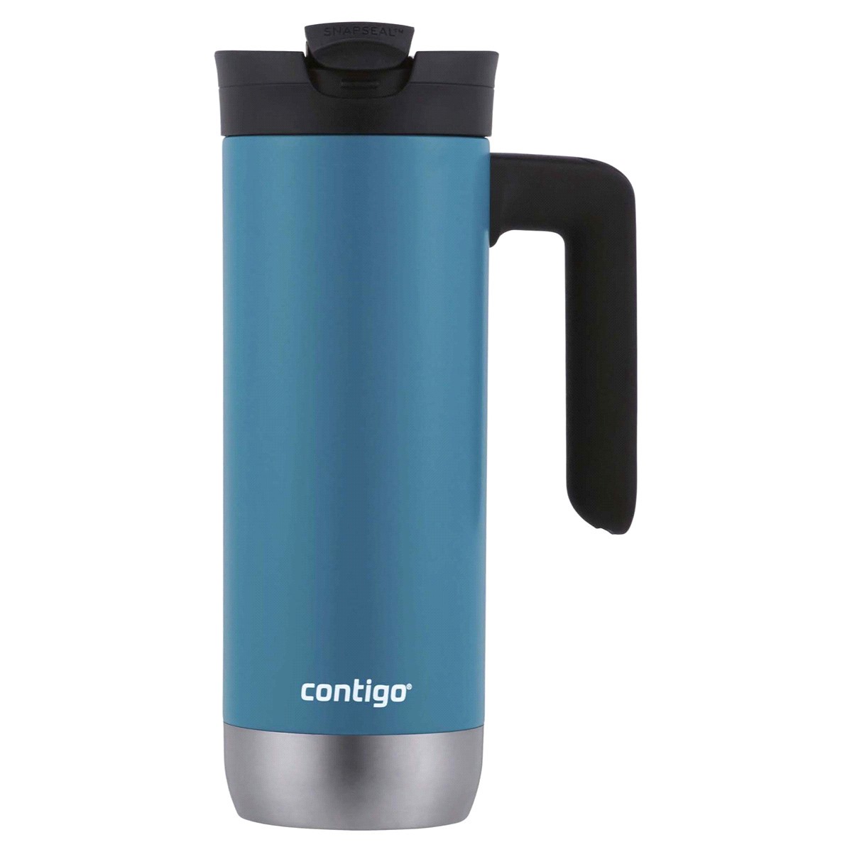 slide 9 of 13, Contigo SnapSeal Insulated Stainless Steel Travel Mug with Handle, Juniper, 1 ct