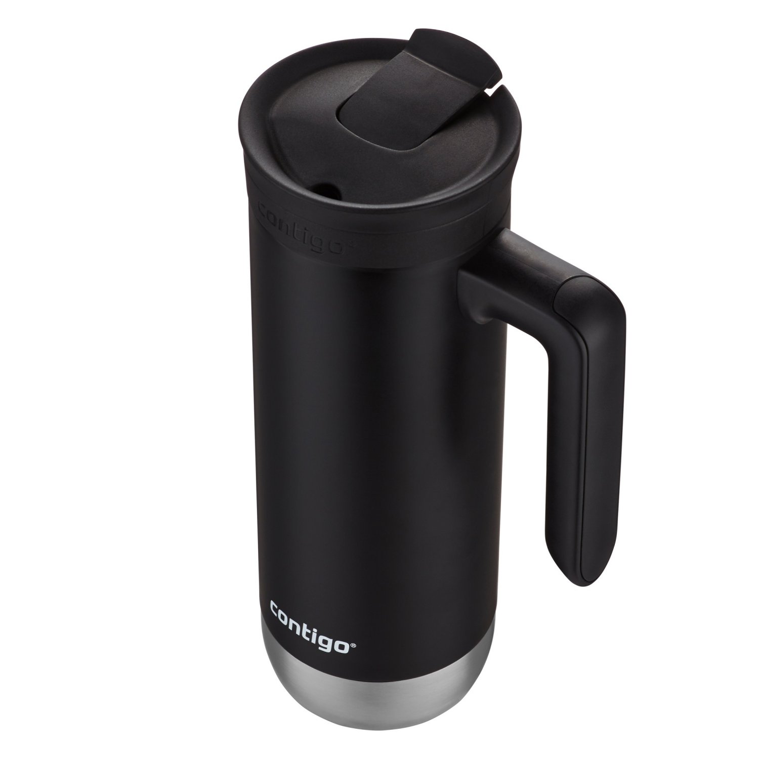 slide 2 of 3, Contigo SnapSeal Insulated Stainless Steel Travel Mug with Handle, Licorice, 1 ct