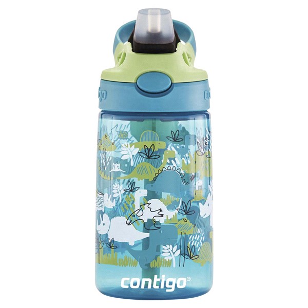 slide 17 of 21, Contigo Kids Water Bottle with Redesigned AUTOSPOUT Straw, Dinos, 14 oz