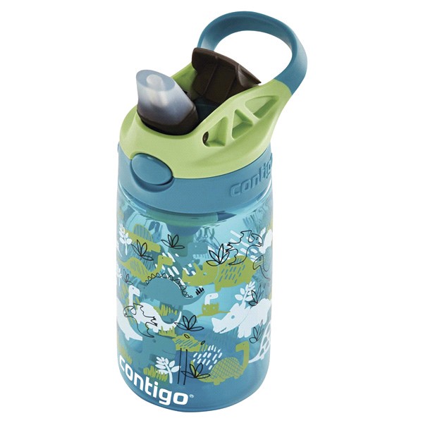 slide 13 of 21, Contigo Kids Water Bottle with Redesigned AUTOSPOUT Straw, Dinos, 14 oz