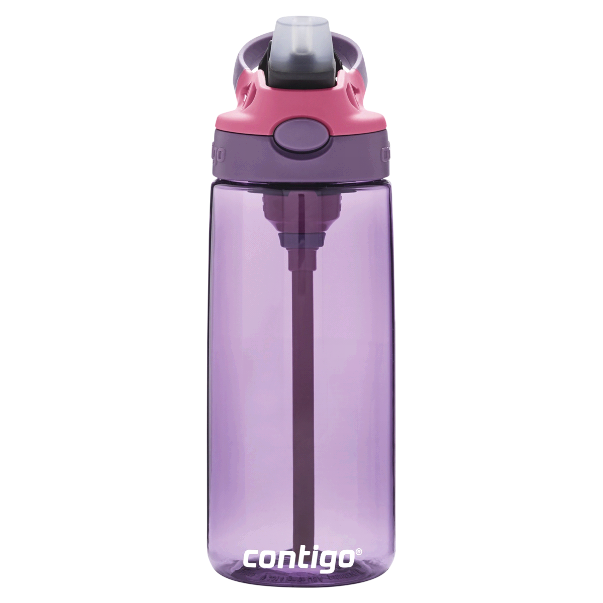 slide 6 of 21, Contigo Kids Water Bottle with Redesigned AUTOSPOUT Straw, Eggplant & Punch, 20 oz