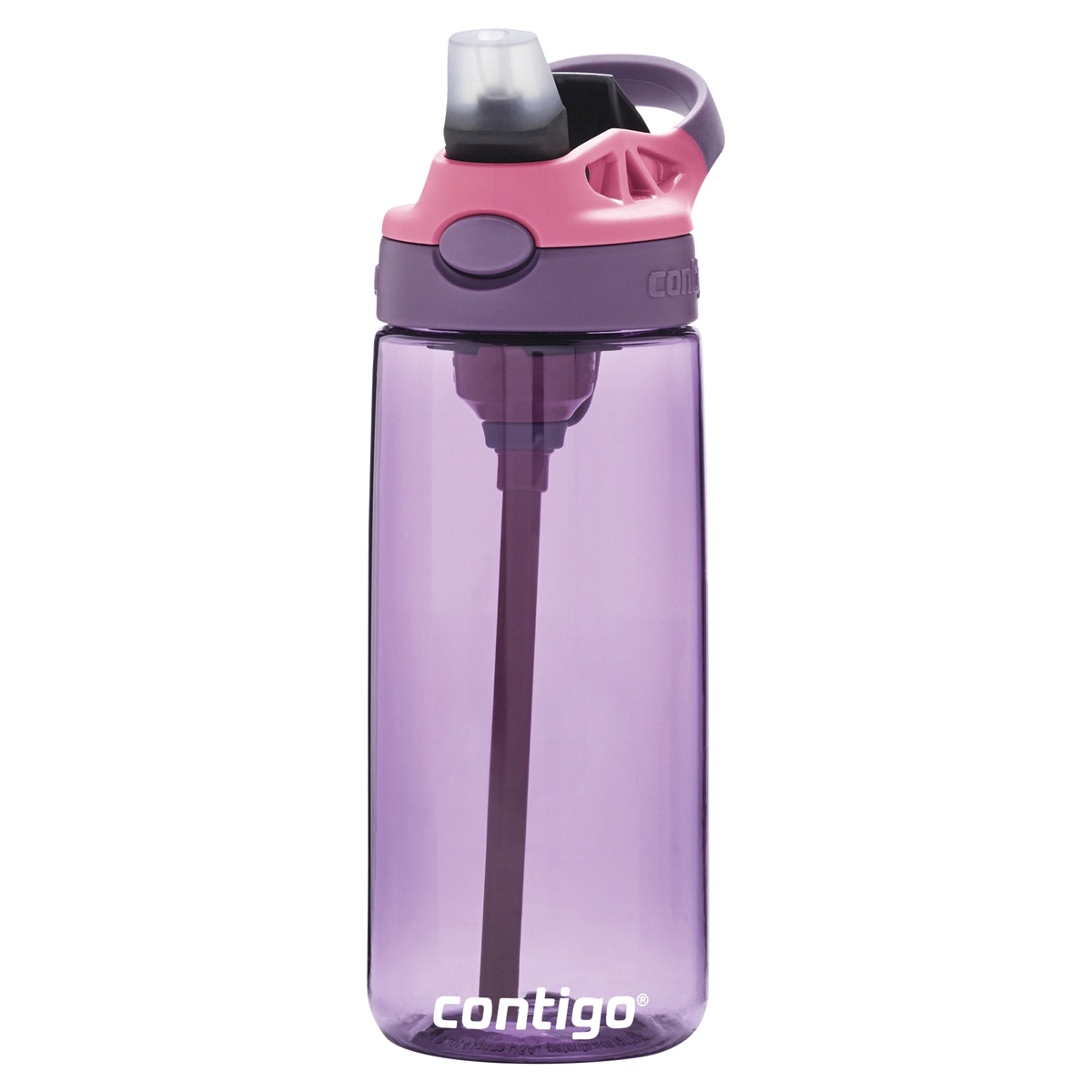 slide 19 of 21, Contigo Kids Water Bottle with Redesigned AUTOSPOUT Straw, Eggplant & Punch, 20 oz