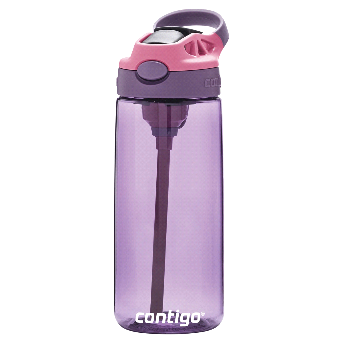 slide 5 of 21, Contigo Kids Water Bottle with Redesigned AUTOSPOUT Straw, Eggplant & Punch, 20 oz