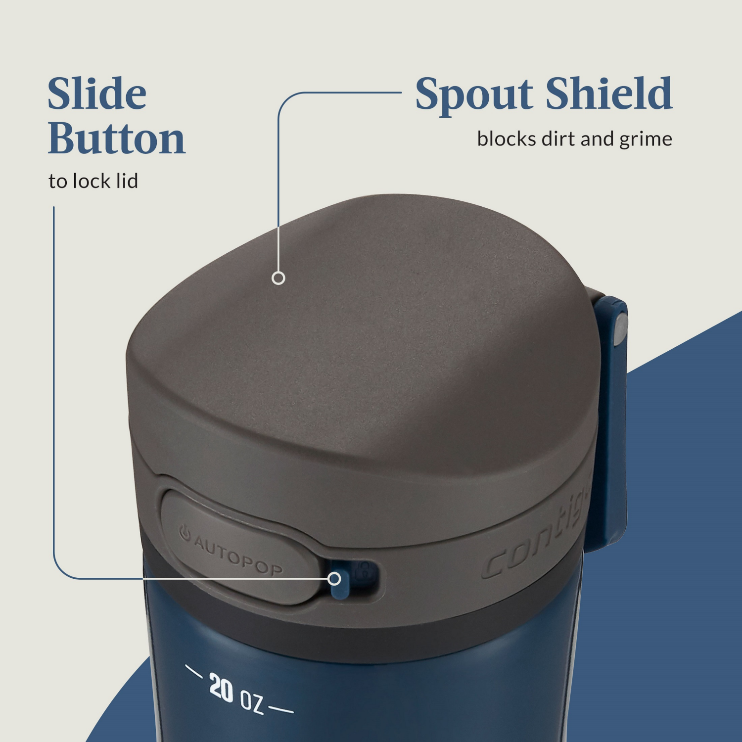 slide 4 of 6, Contigo® Jackson Chill 2.0 Blueberry, 20 oz