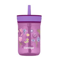 Contigo Kids' Leighton Tritan 14oz Tumbler Grape Amethyst with Tulips