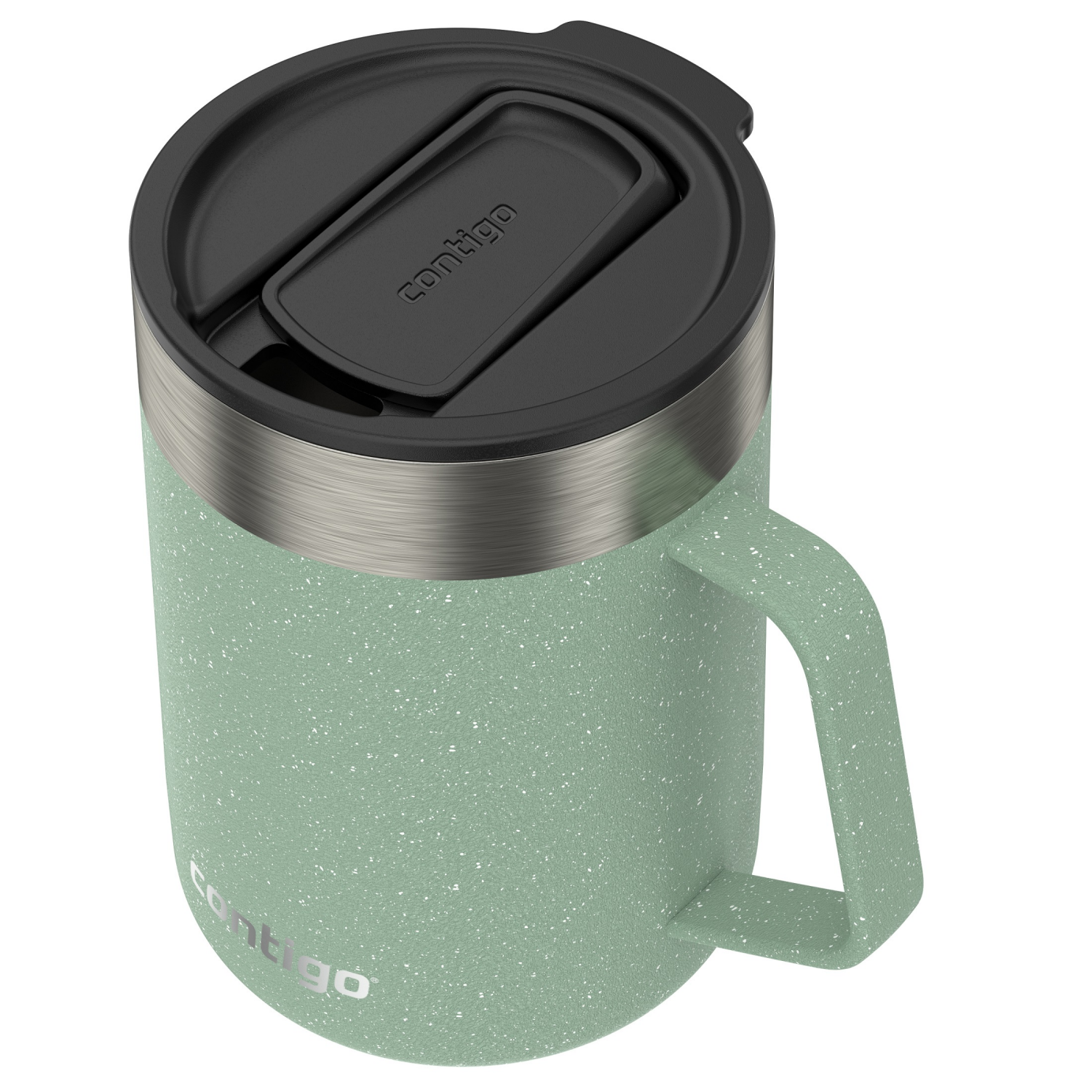 slide 2 of 2, Contigo Stainless Steel Vacuum-Insulated Mug with Handle and Splash-Proof Lid, Bubble Tea, 14 oz, 14 oz