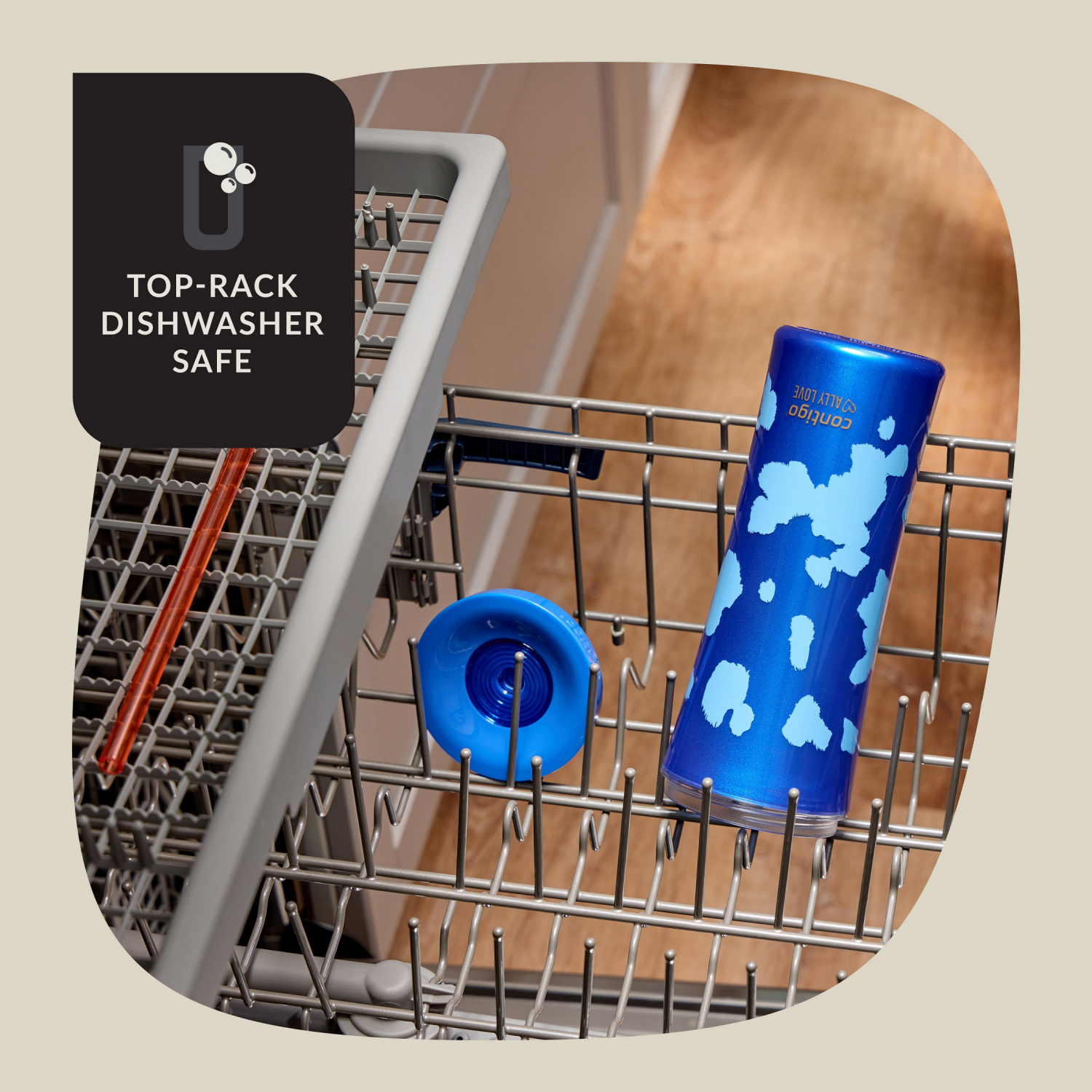 slide 3 of 7, Contigo x Ally Love Shake & Go Tumbler, Autoclose, 20oz, Blue, 20 oz