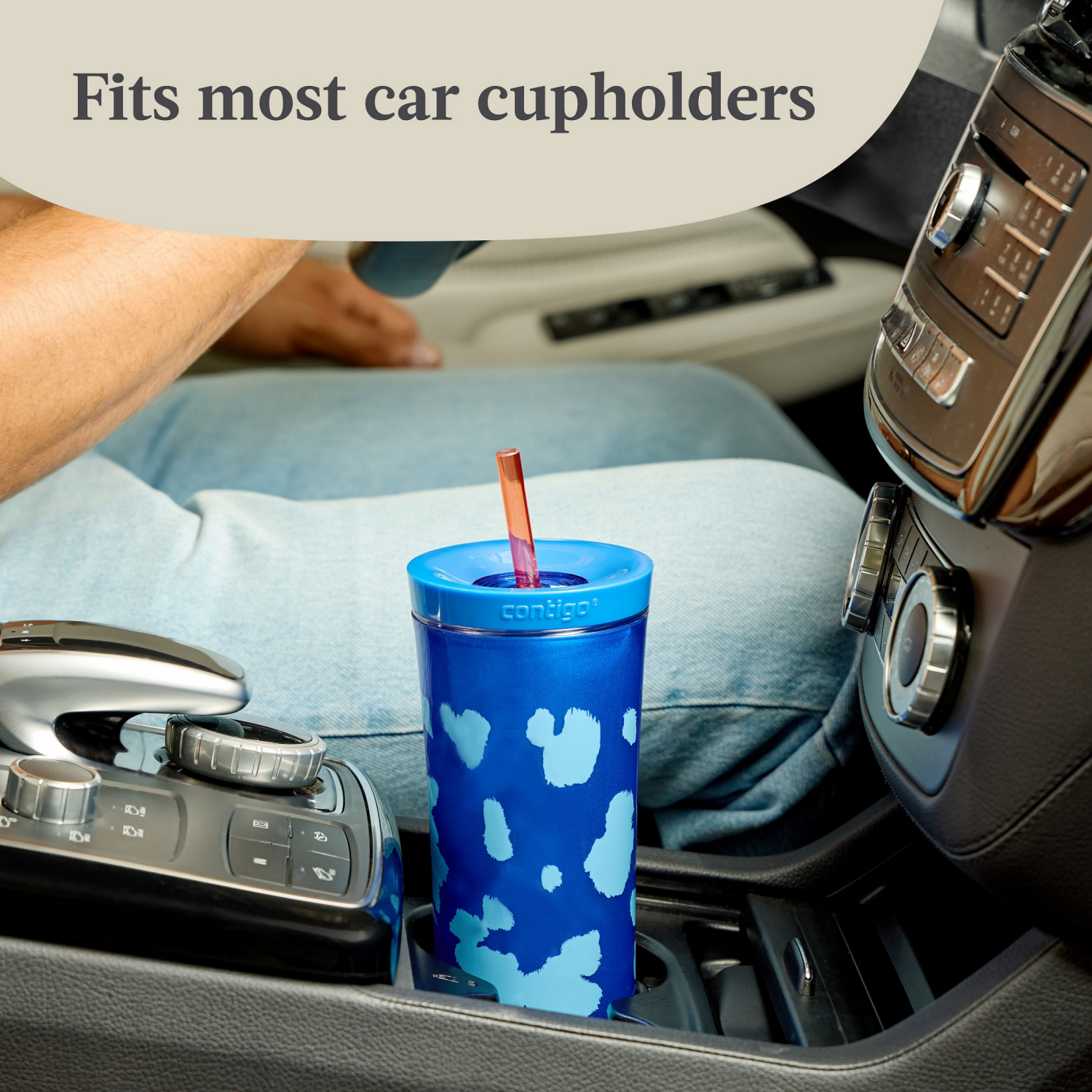 slide 6 of 7, Contigo x Ally Love Shake & Go Tumbler, Autoclose, 20oz, Blue, 20 oz