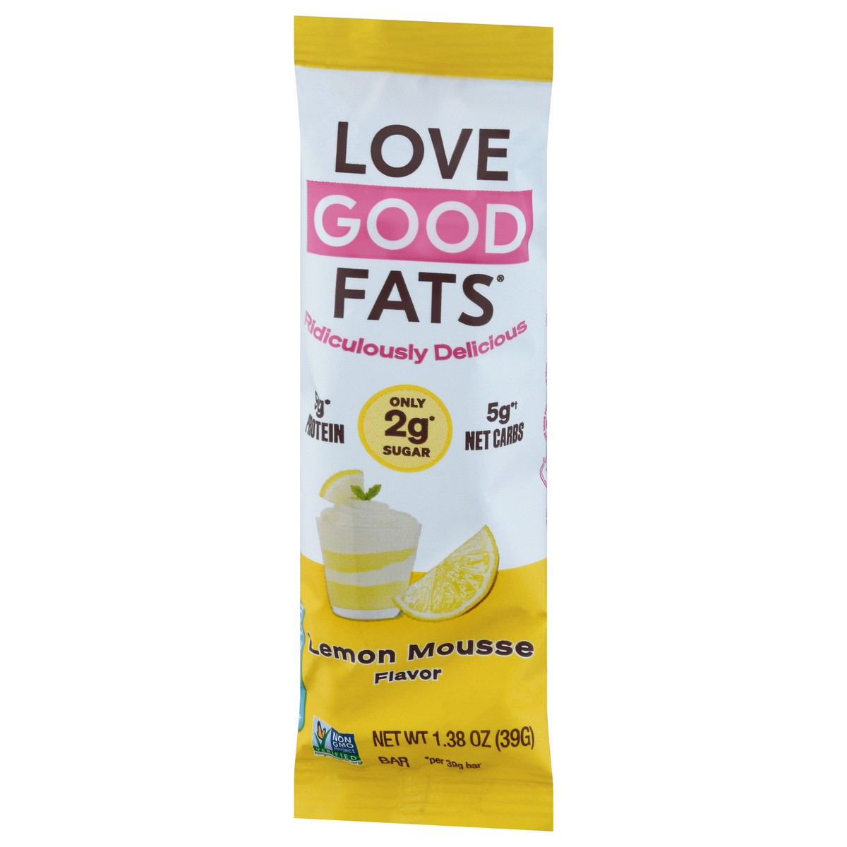 slide 6 of 9, Love Good Fats Lemon Mousse Bar, 1 ct