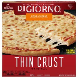 DiGiorno Classic Thin Crust Four Cheese Pizza 17.7oz Package