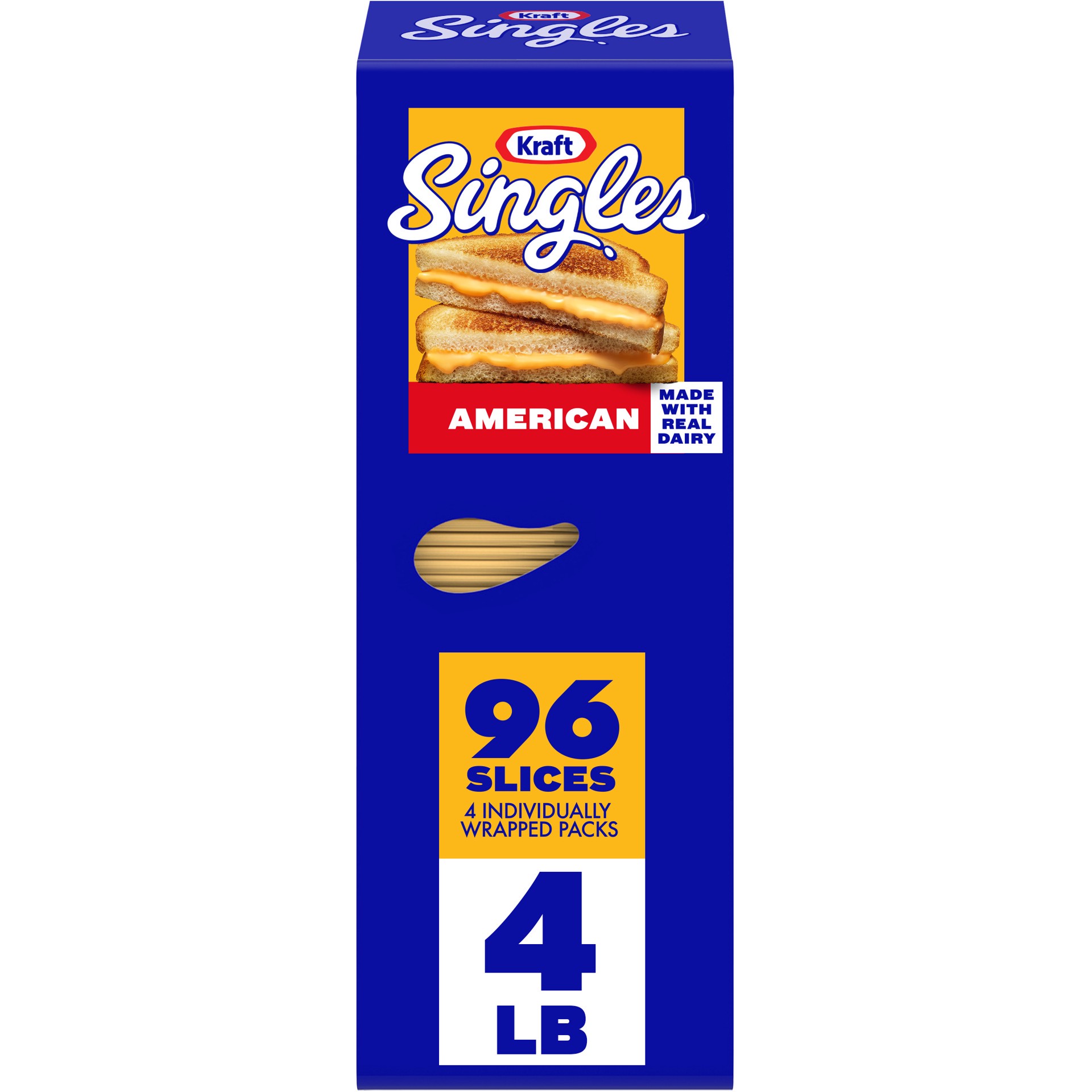 slide 1 of 5, Kraft Singles American Slices, 96 ct Box, 96 ct