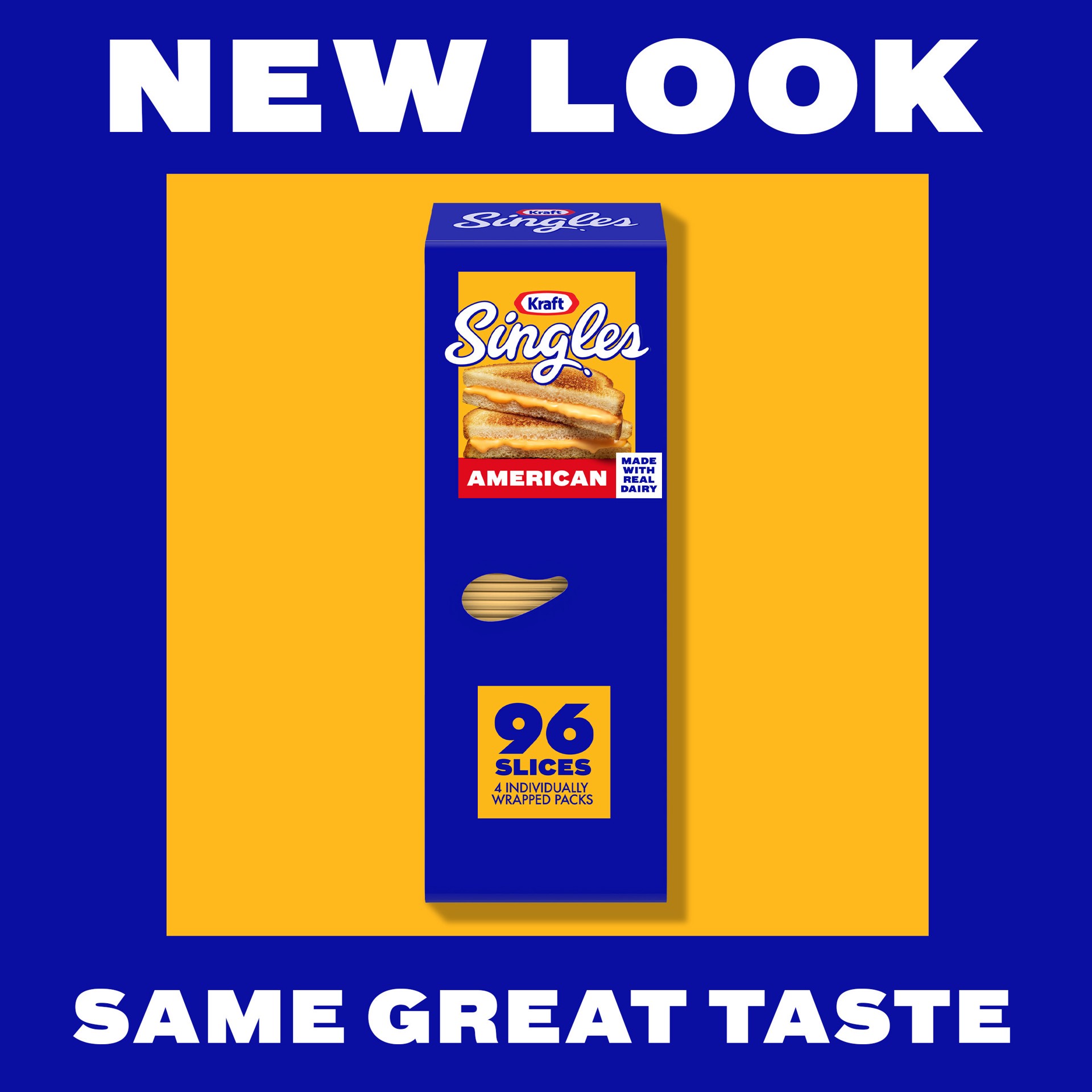 slide 3 of 5, Kraft Singles American Slices, 96 ct Box, 96 ct