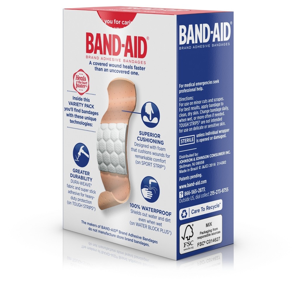 slide 5 of 9, BAND-AID Band-Aid Brand Adhesive Bandages Family Variety Pack, 30 Count, 30 ct