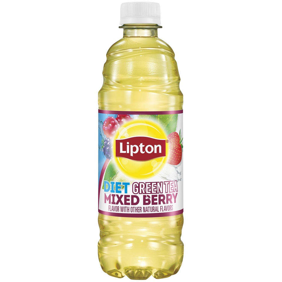 slide 2 of 3, Lipton Diet Mixed Berry Green Tea, 12 ct; 16.9 fl oz