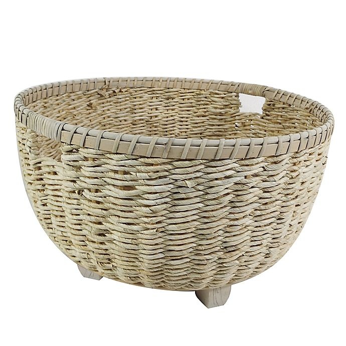 slide 1 of 1, Bee & Willow Home Bee & Willow Handled Storage Basket - Natural, 11 in