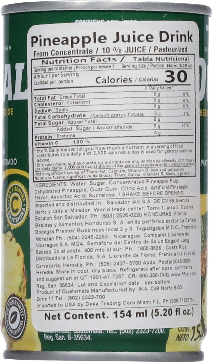 slide 4 of 14, Ducal Pineapple Juice Drink - 5.20 fl oz, 5.2 fl oz
