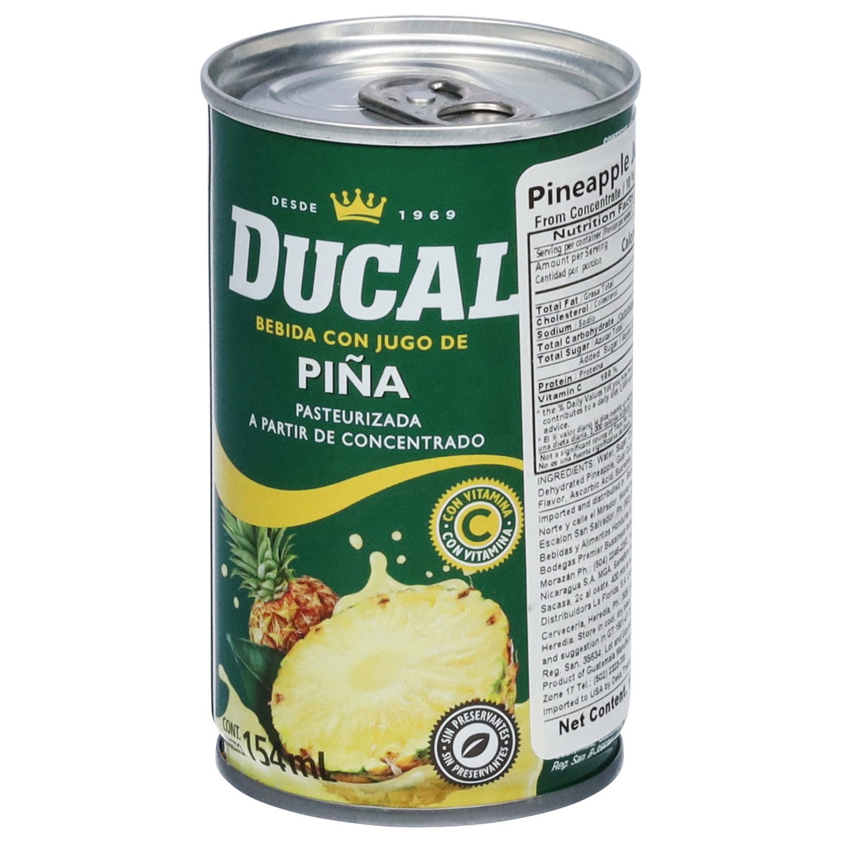 slide 7 of 14, Ducal Pineapple Juice Drink - 5.20 fl oz, 5.2 fl oz