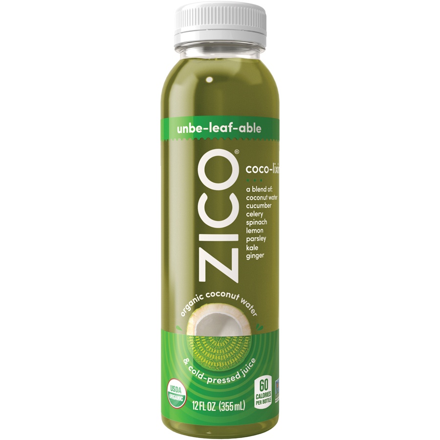slide 1 of 1, Zico Coco-Lixing Unbe-Leaf-Able Juice Blend, 12 fl oz