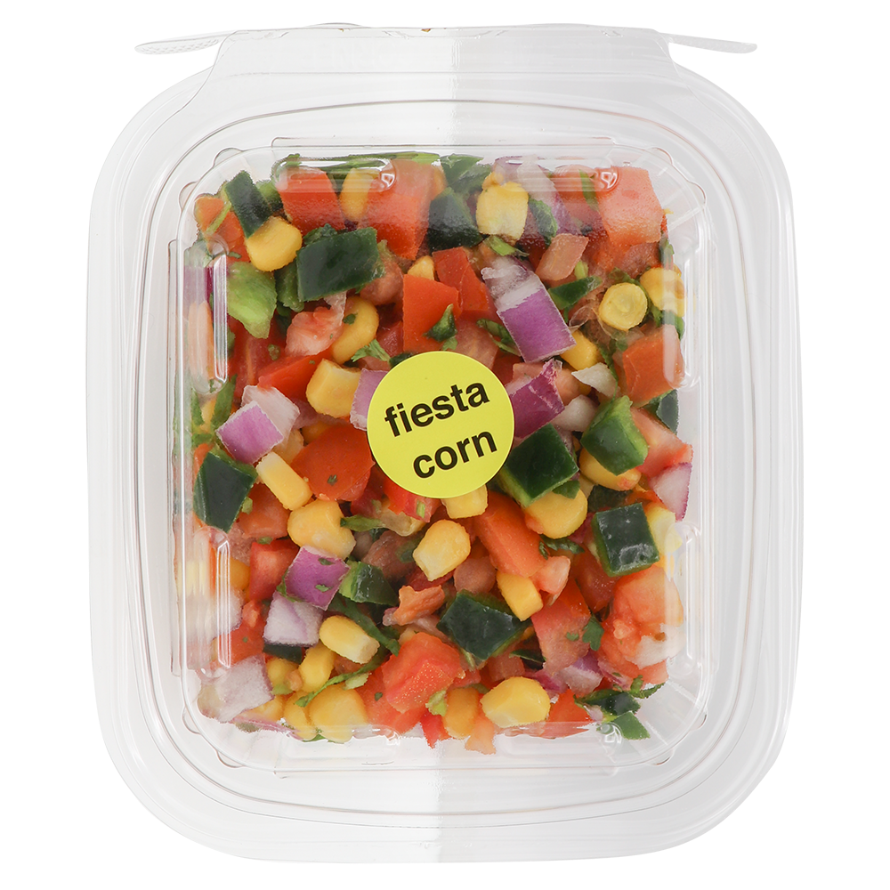 slide 1 of 1, Mix Fiesta Corn Pico 3/8" Clamshell Roundy's, 10 oz
