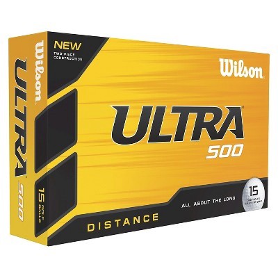 slide 1 of 1, WIlson Ultra 500 Distance Golf Balls - White, 15 ct
