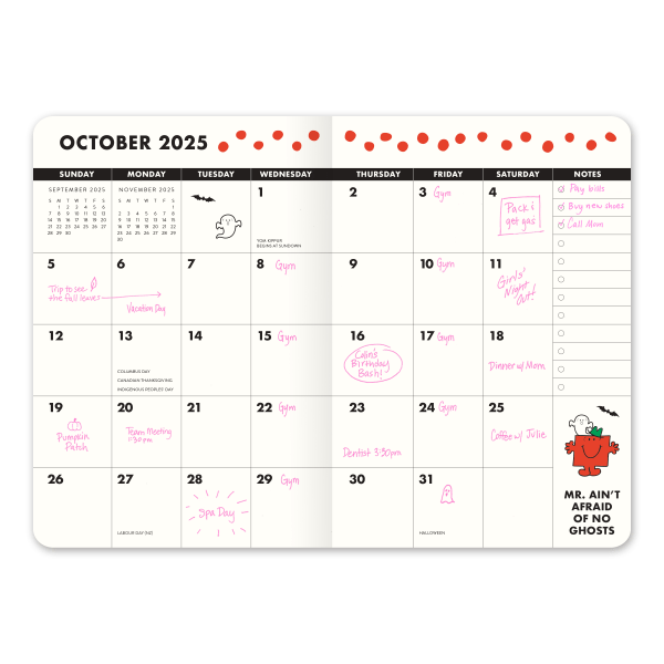 slide 7 of 7, 2025-2026 Orange Circle Studio 24-Month Monthly Pocket Planner, 6-1/2"" X 4-5/8"", Little Miss Punctual, January To December, 1 ct