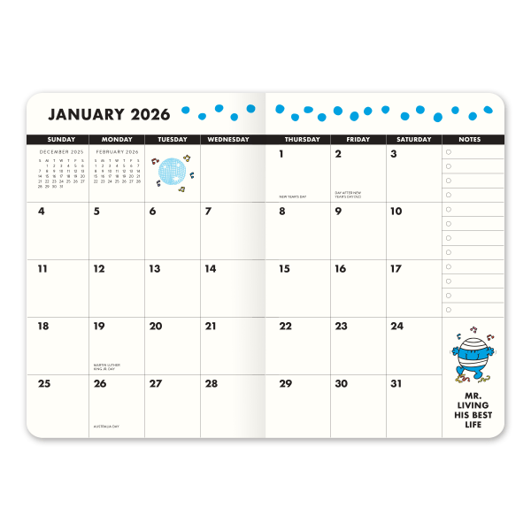 slide 6 of 7, 2025-2026 Orange Circle Studio 24-Month Monthly Pocket Planner, 6-1/2"" X 4-5/8"", Little Miss Punctual, January To December, 1 ct