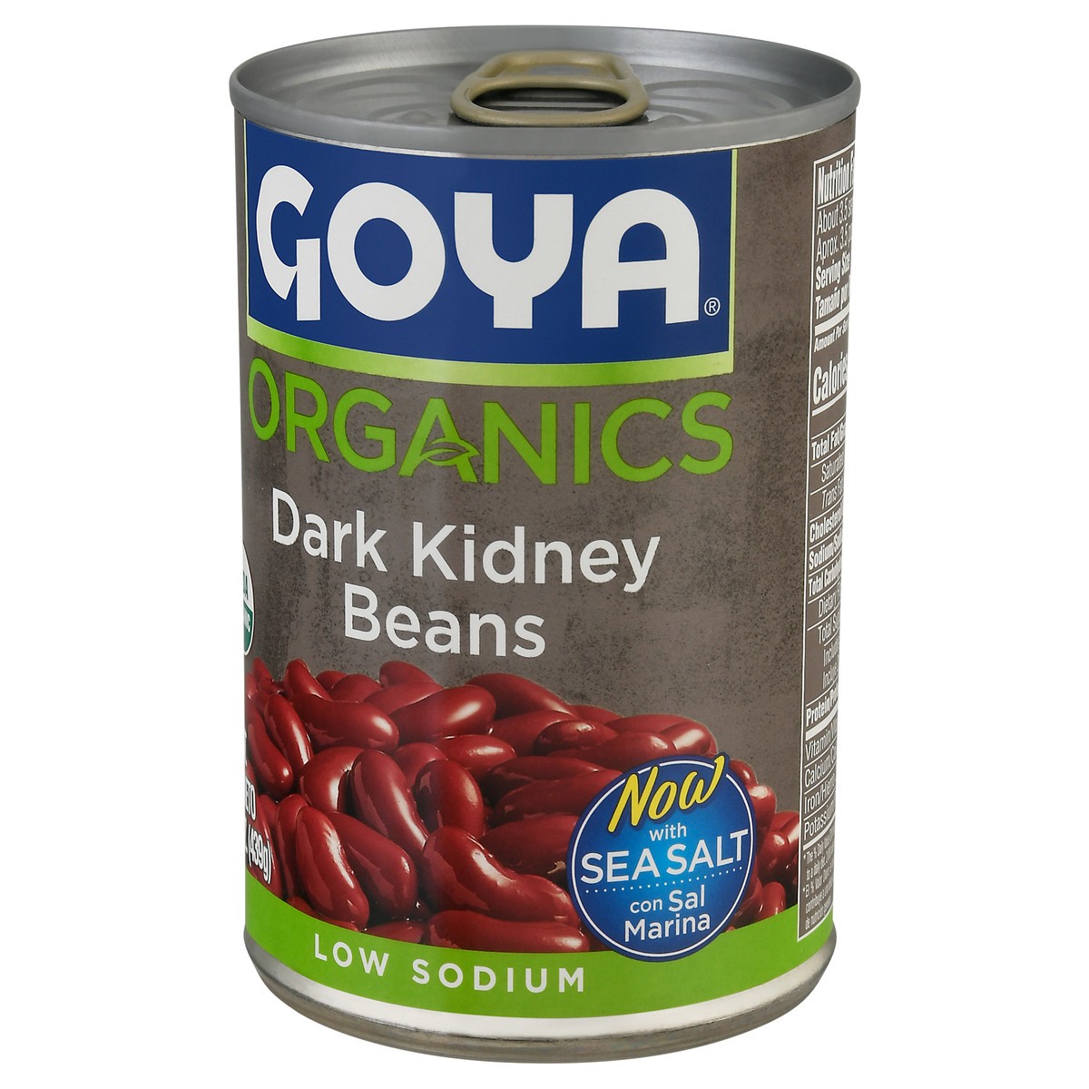 slide 9 of 9, Goya Organics Beans Dark Kidney Low Sodium Can - 15.5 Oz, 15.5 oz