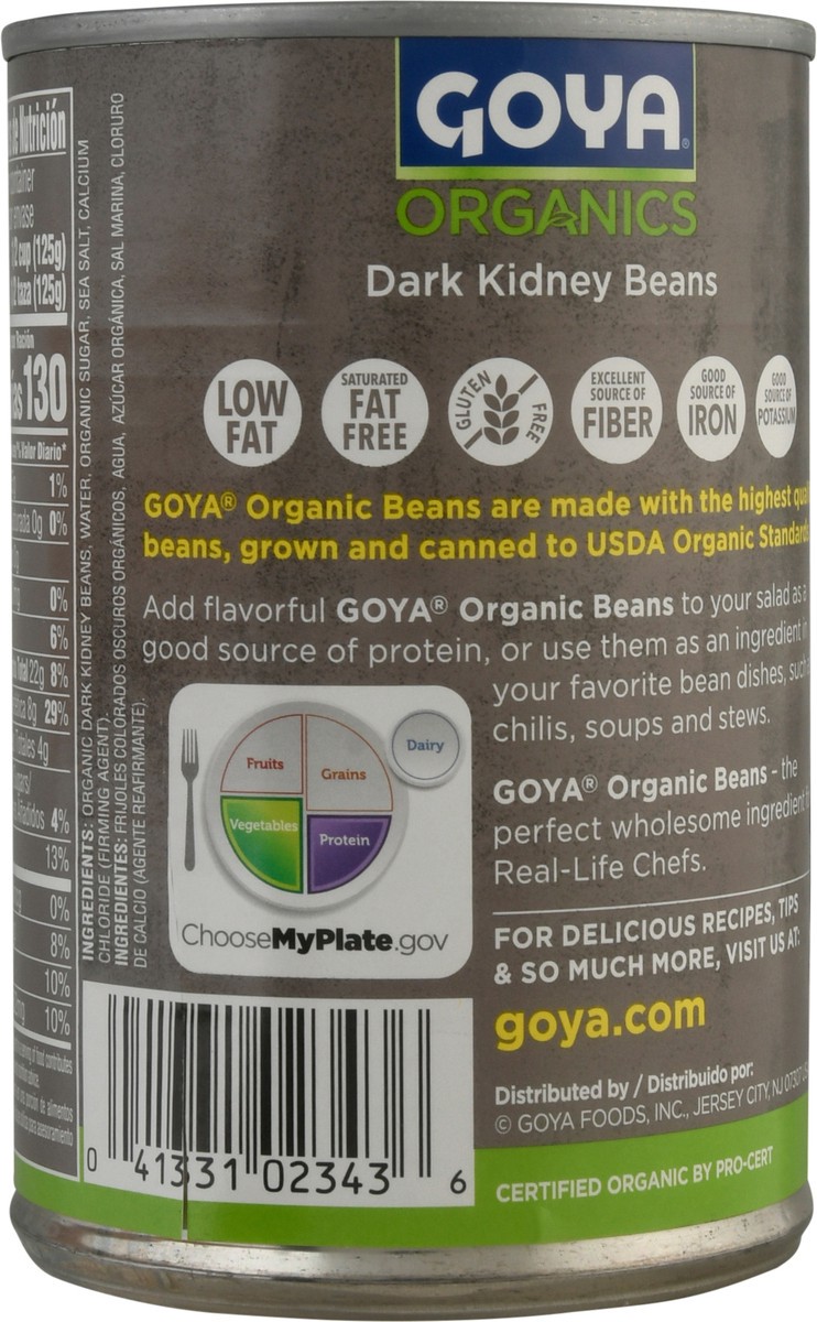 slide 6 of 9, Goya Organics Beans Dark Kidney Low Sodium Can - 15.5 Oz, 15.5 oz