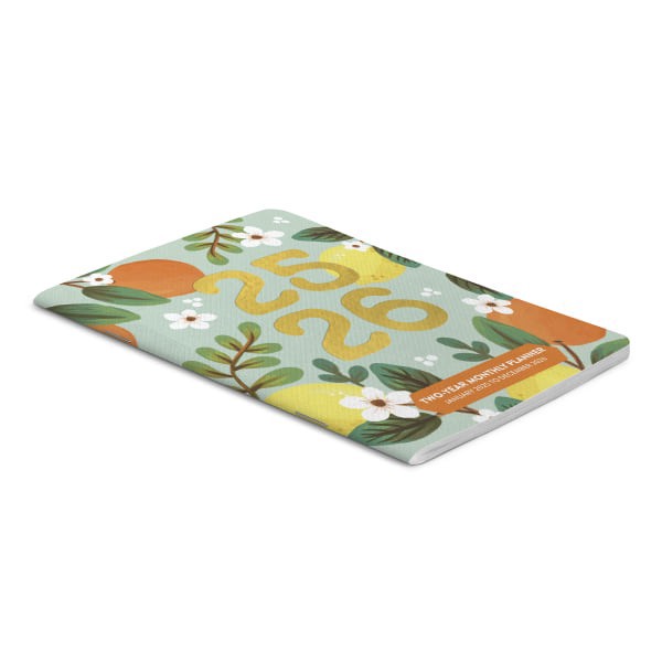 slide 3 of 7, 2025-2026 Orange Circle Studio 24-Month Monthly Pocket Planner, 6-1/2"" X 4-5/8"", Fruit & Flora, January To December, 1 ct