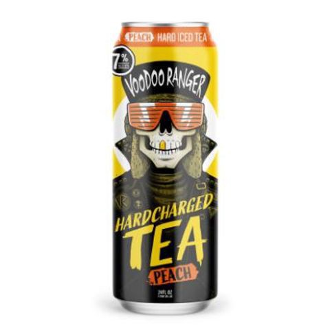 slide 1 of 1, Voodoo Ranger Hardcharged Tea-Peach- 24 fl oz, 24 oz