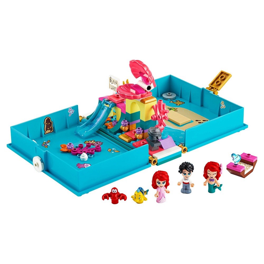 slide 2 of 7, LEGO Disney Ariel's Storybook Adventures Princess Mermaid Building Playset 43176, 1 ct