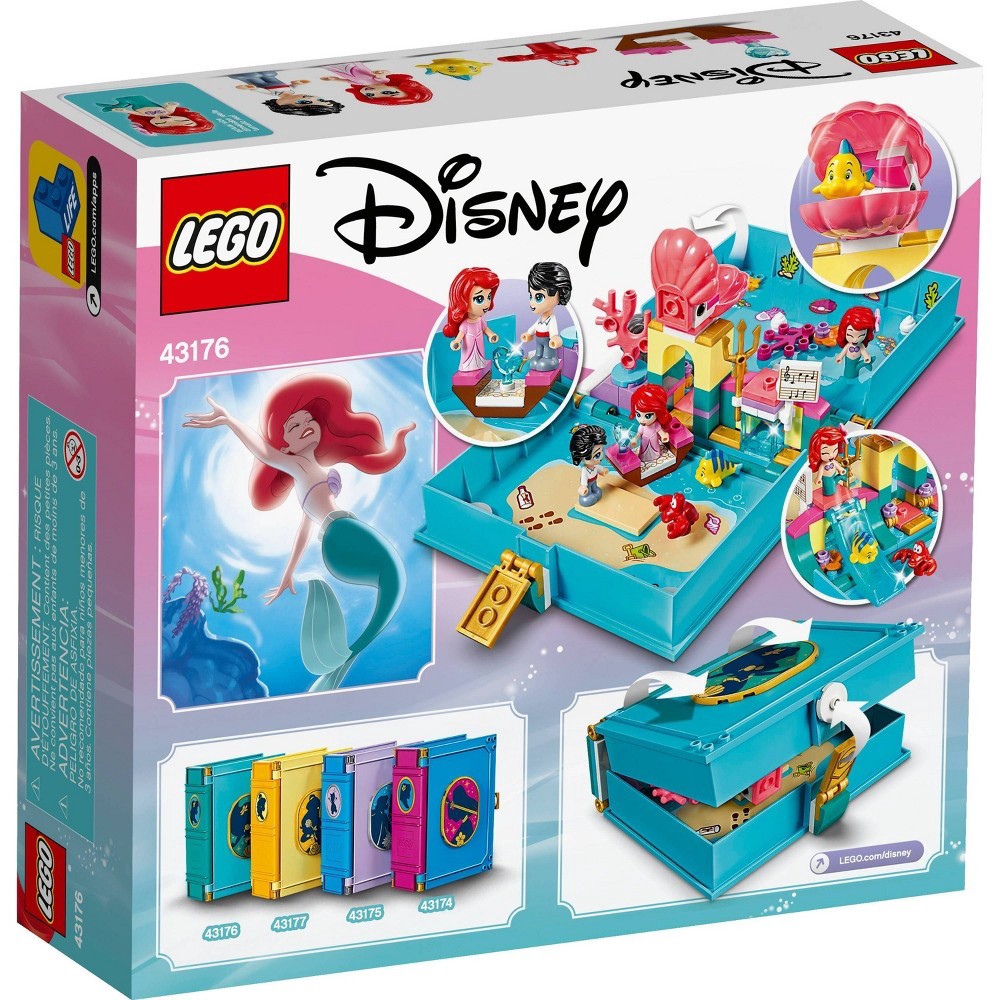 slide 5 of 7, LEGO Disney Ariel's Storybook Adventures Princess Mermaid Building Playset 43176, 1 ct