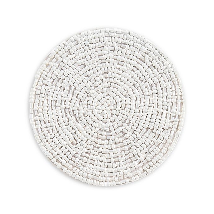 slide 1 of 2, Thirstystone Beaded Round Coasters, 4 ct