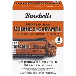 Barebells Cookies & Caramel Protein Bar 4 - 1.94 oz Bars